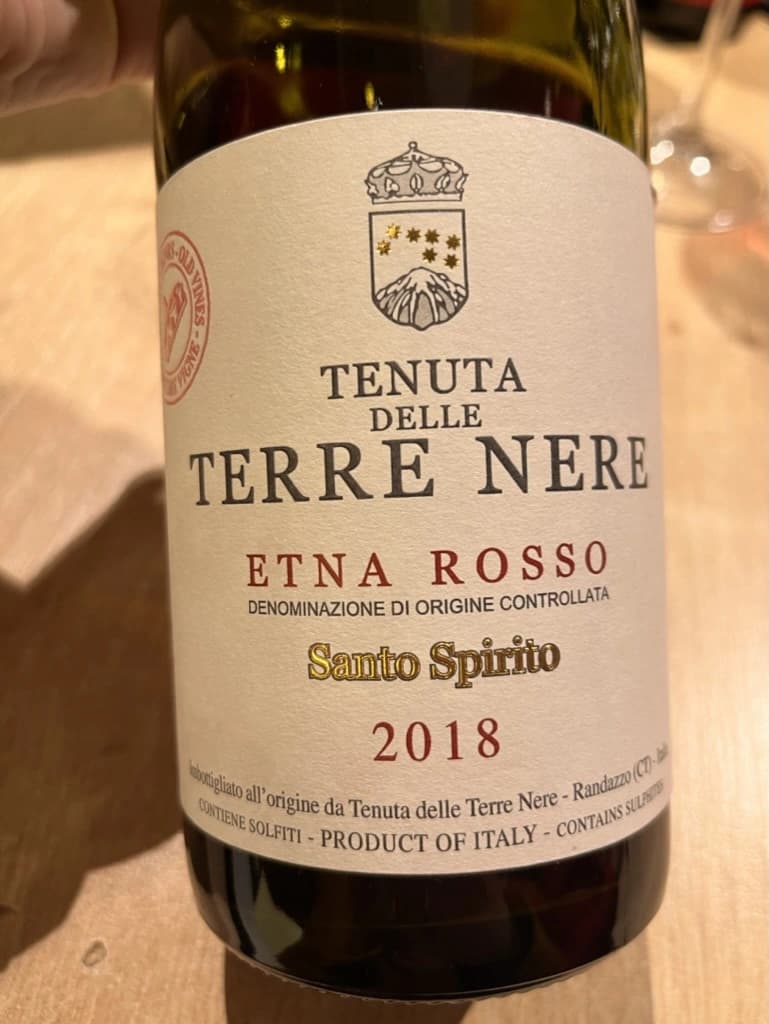 Tenuta delle Terre Nere Etna Rosso Santo Spirito 2018