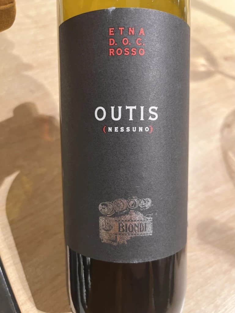 Biondi Etna Rosso Outis Nessuno 2017