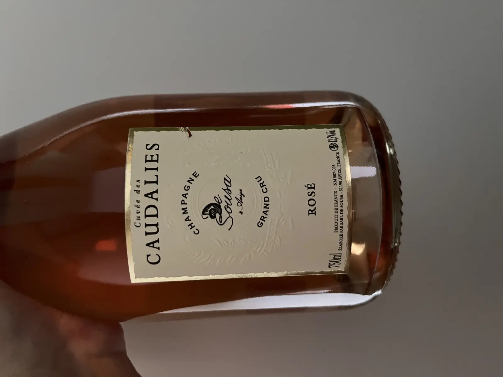 De Sousa Cuvée des Caudalies Grand Cru Rosé (d2021) NV