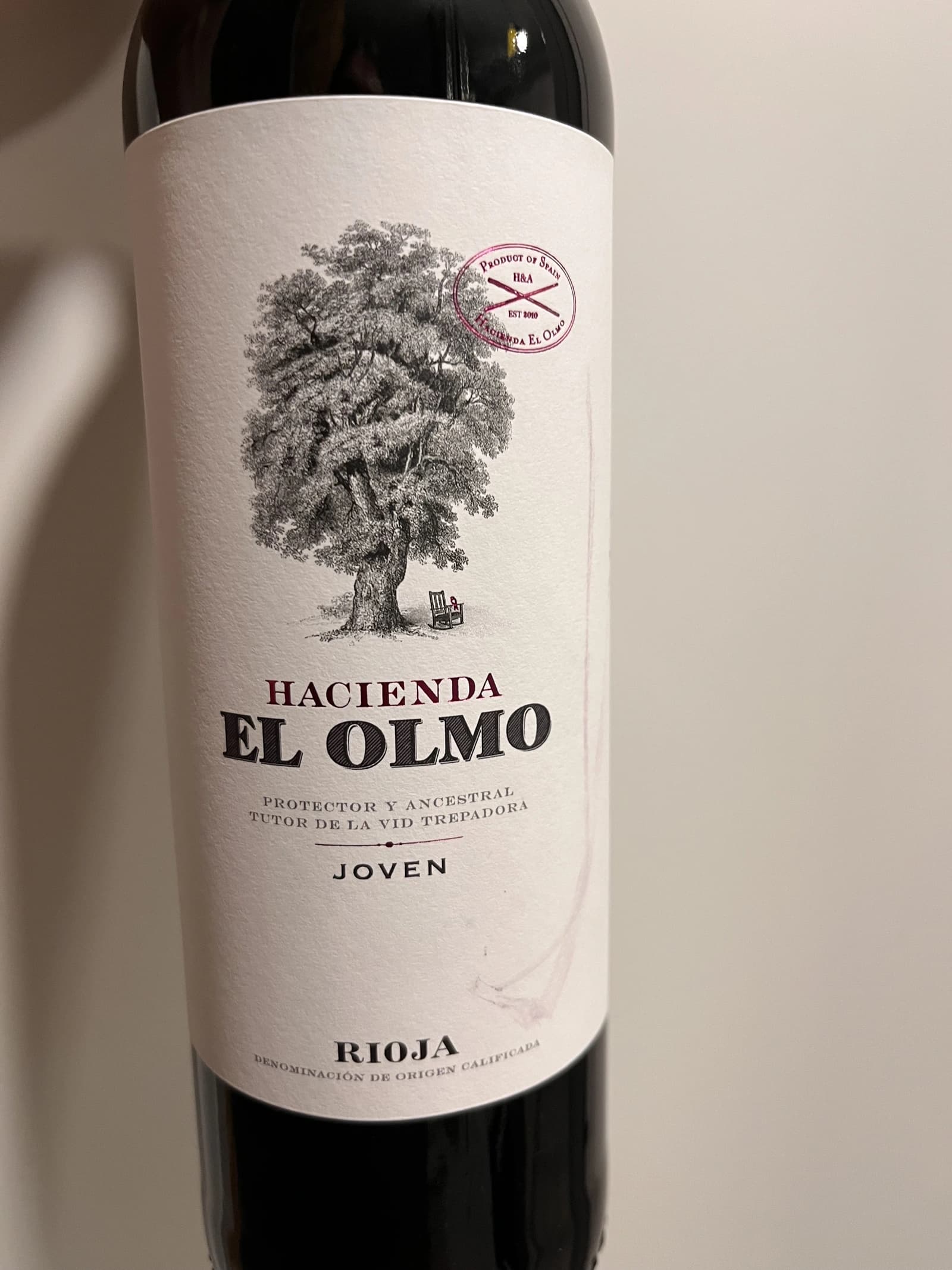 Bodegas la Eralta Hacienda El Olmo Joven 2020