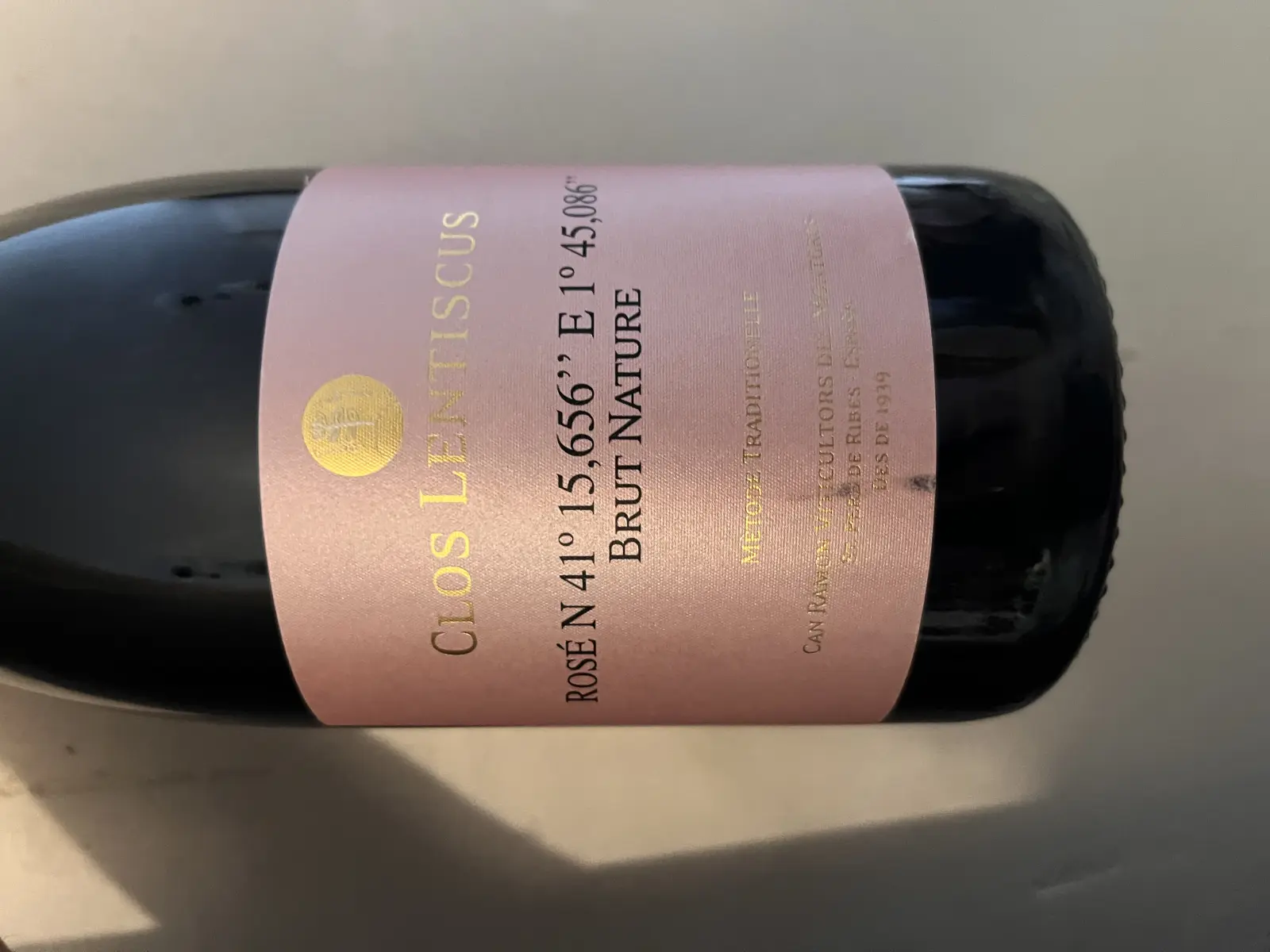 Clos Lentiscus Rosé N 41° 15,656'' E 1° 45,086'' Brut Nature 2017