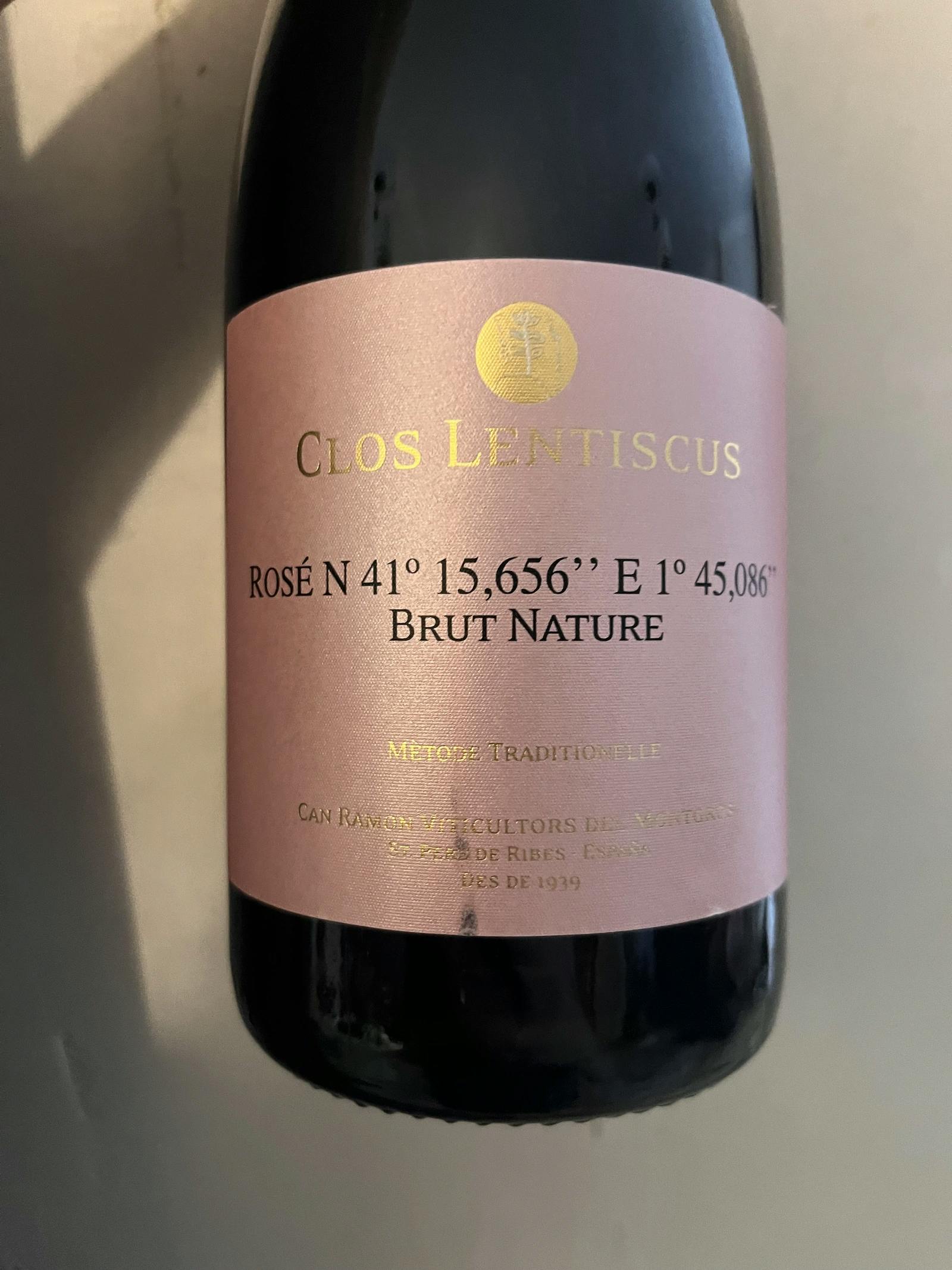 Clos Lentiscus Rosé N 41° 15,656'' E 1° 45,086'' Brut Nature 2017
