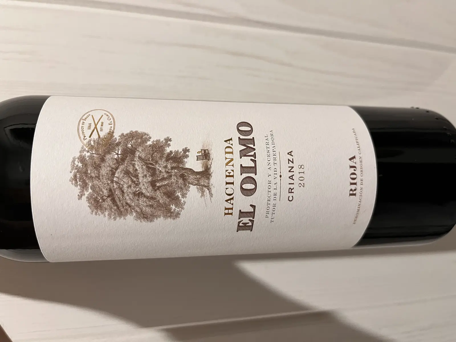 Bodegas la Eralta Hacienda El Olmo Crianza 2018