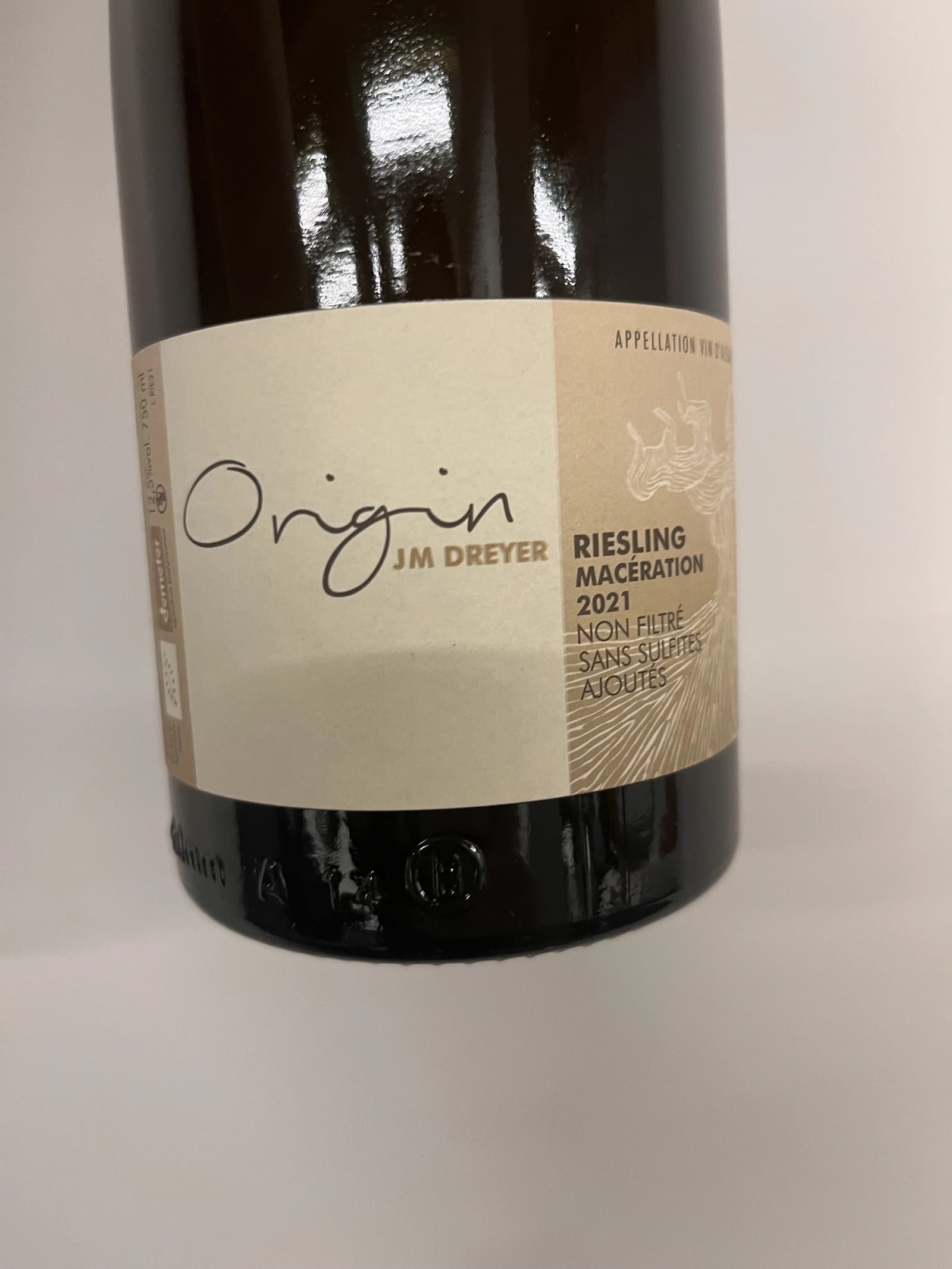 JM Dreyer Origin Riesling Macération 2021