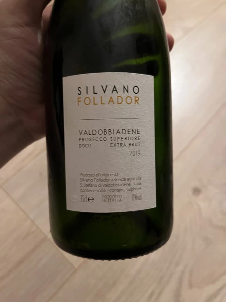 Silvano Follador Valdobbiaddene Prosecco Superiore Extra Brut 2019