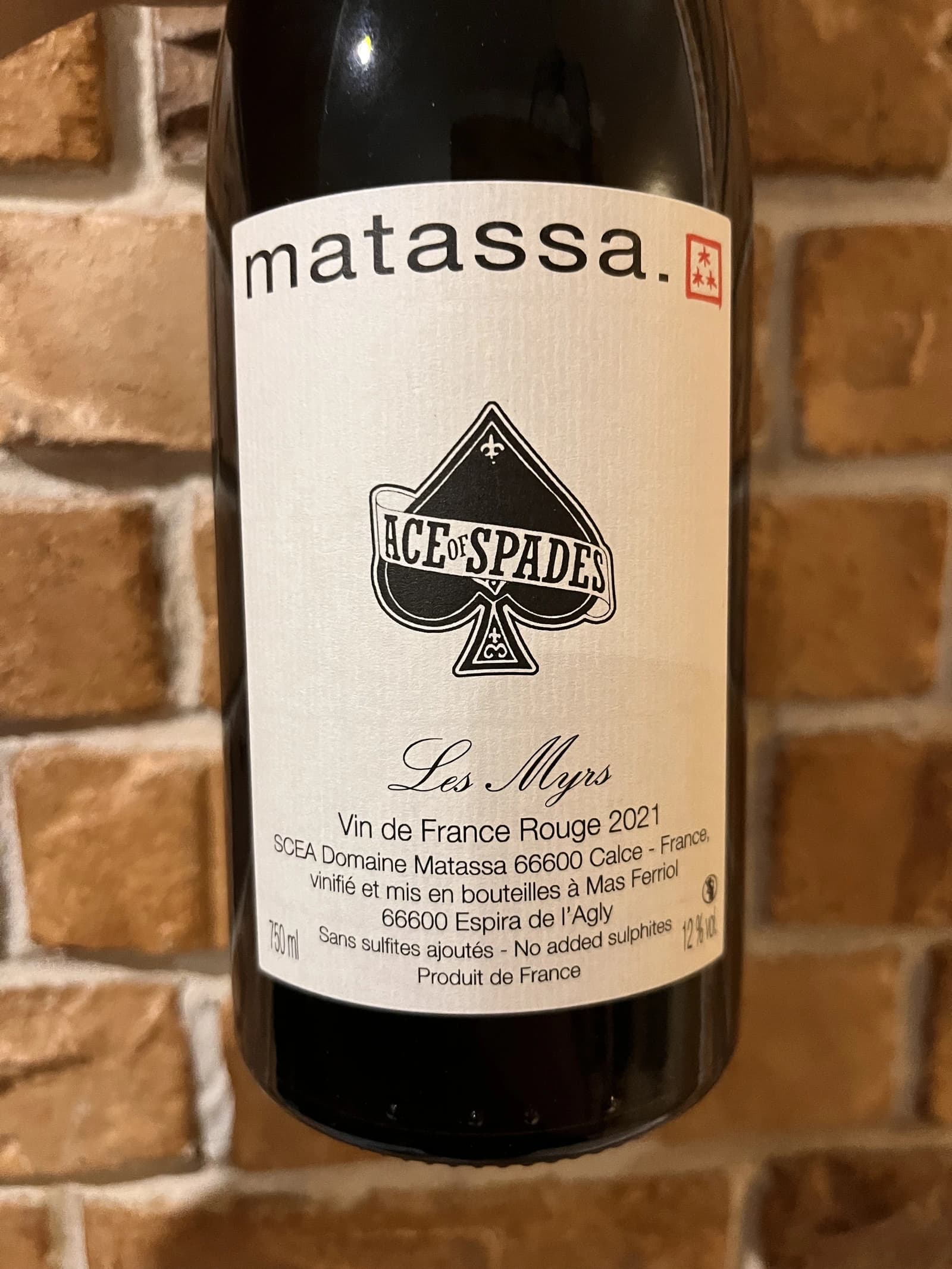 Matassa Ace of Spades Les Myrs 2021