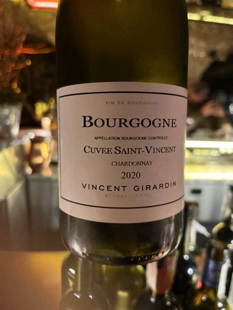 Vincent Girardin Cuvée Saint-Vincent Chardonnay 2020