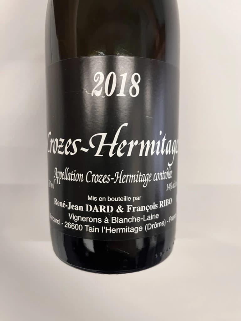 René-Jean Dard et François Ribo Crozes-Hermitage Blanc 2018