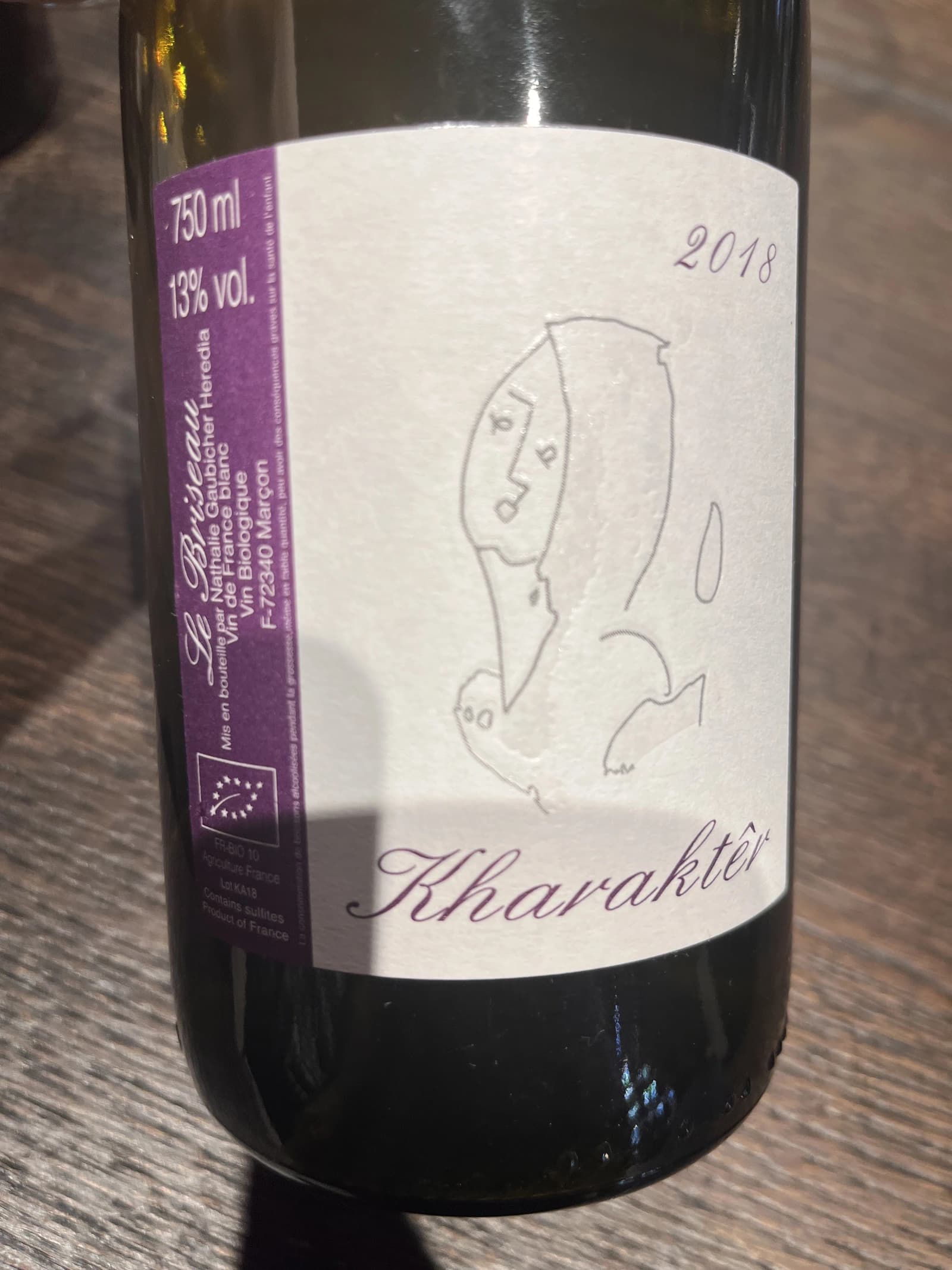 Domaine Le Briseau Kharakter 2018