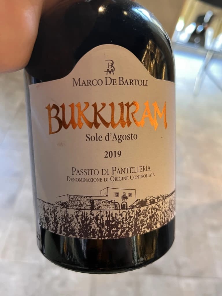 Marco De Bartoli Bukkuram Sole d'Agosto 2019