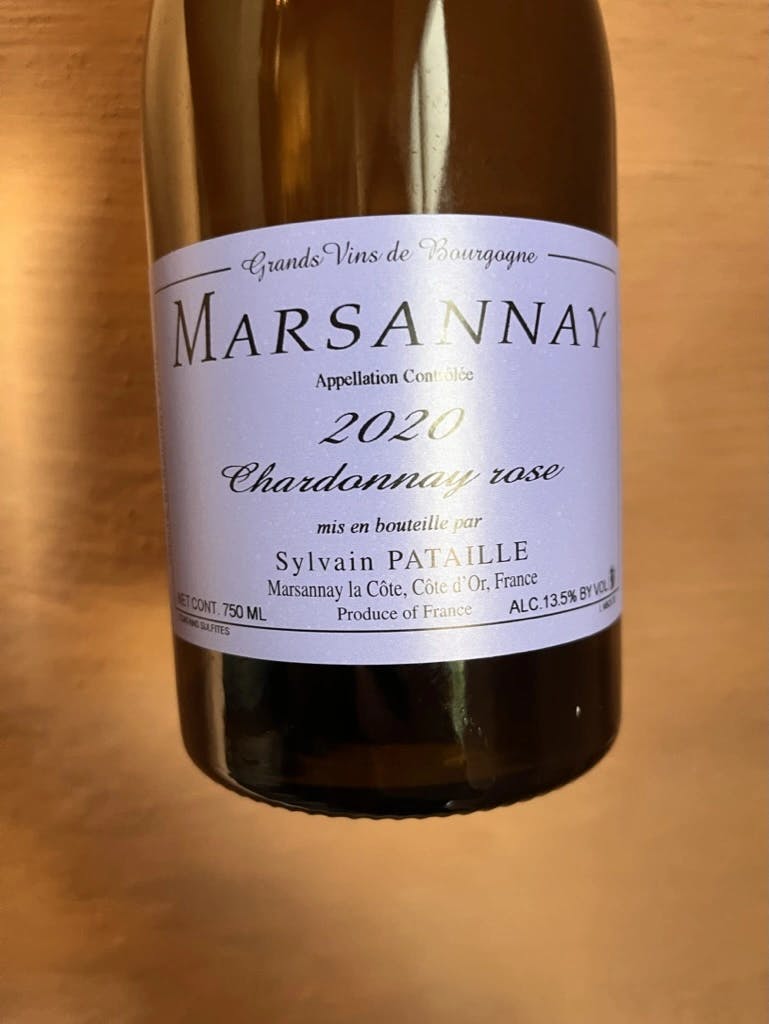 Sylvain Pataille Marsannay Chardonnay rose 2020
