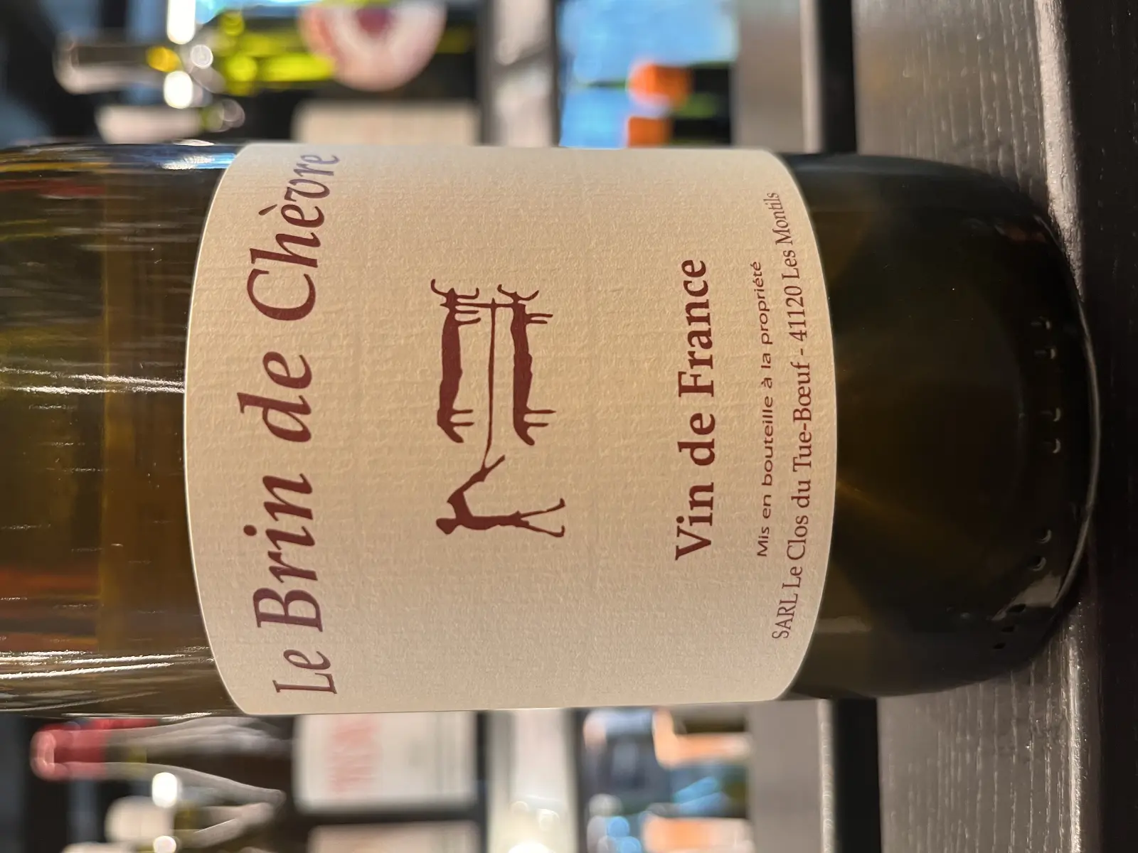 Clos du Tue-Boeuf Le Brin de Chèvre Menu Pineau 2018