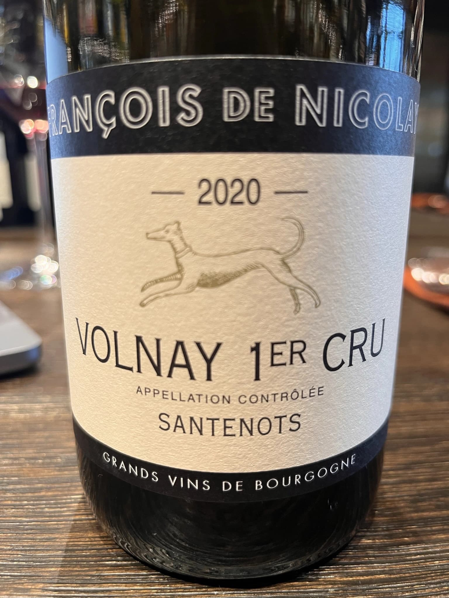 François de Nicolay Volnay 1er Cru Santenots 2020