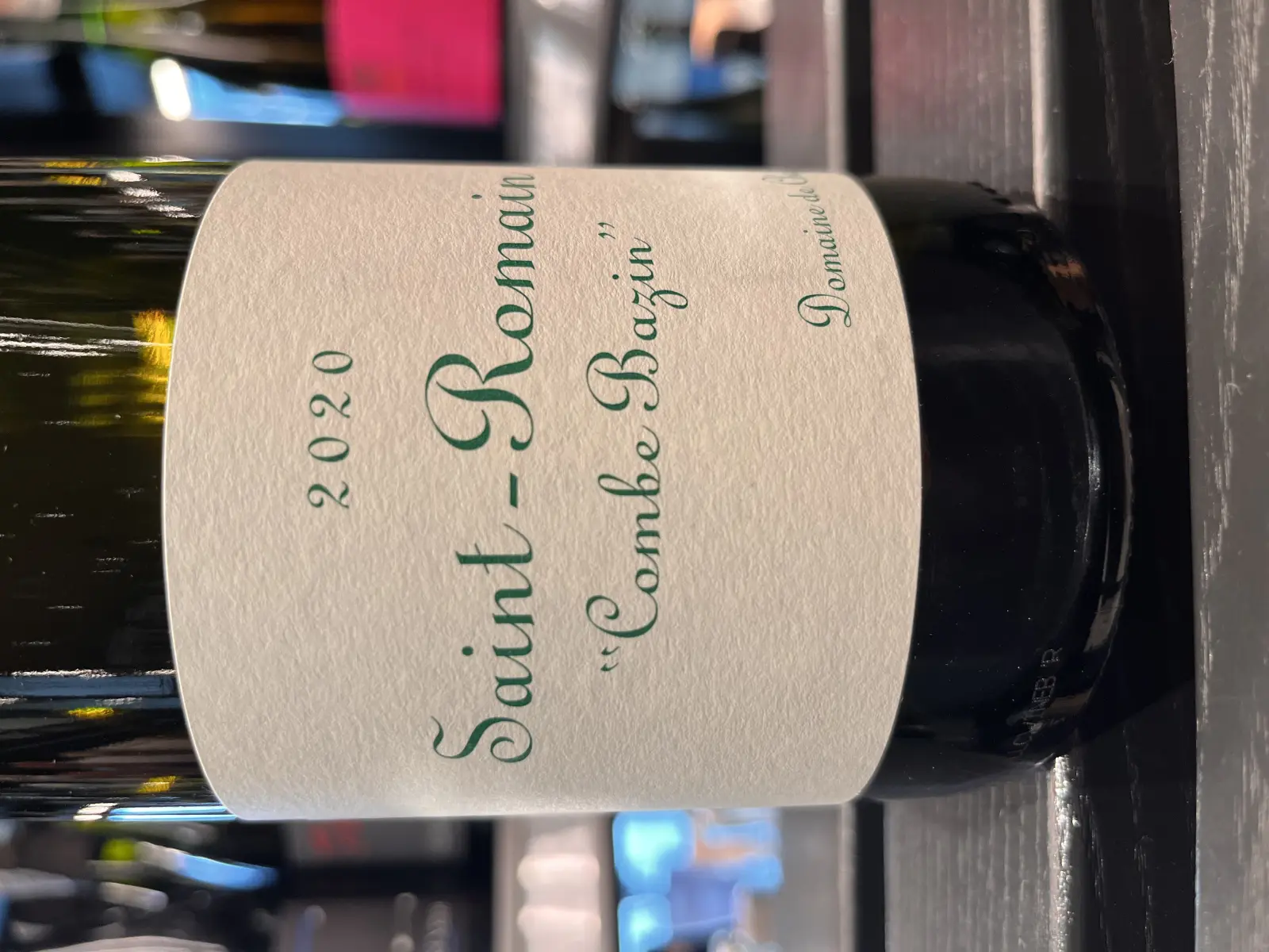 Domaine de Chassorney Saint-Romain Combe Bazin 2020