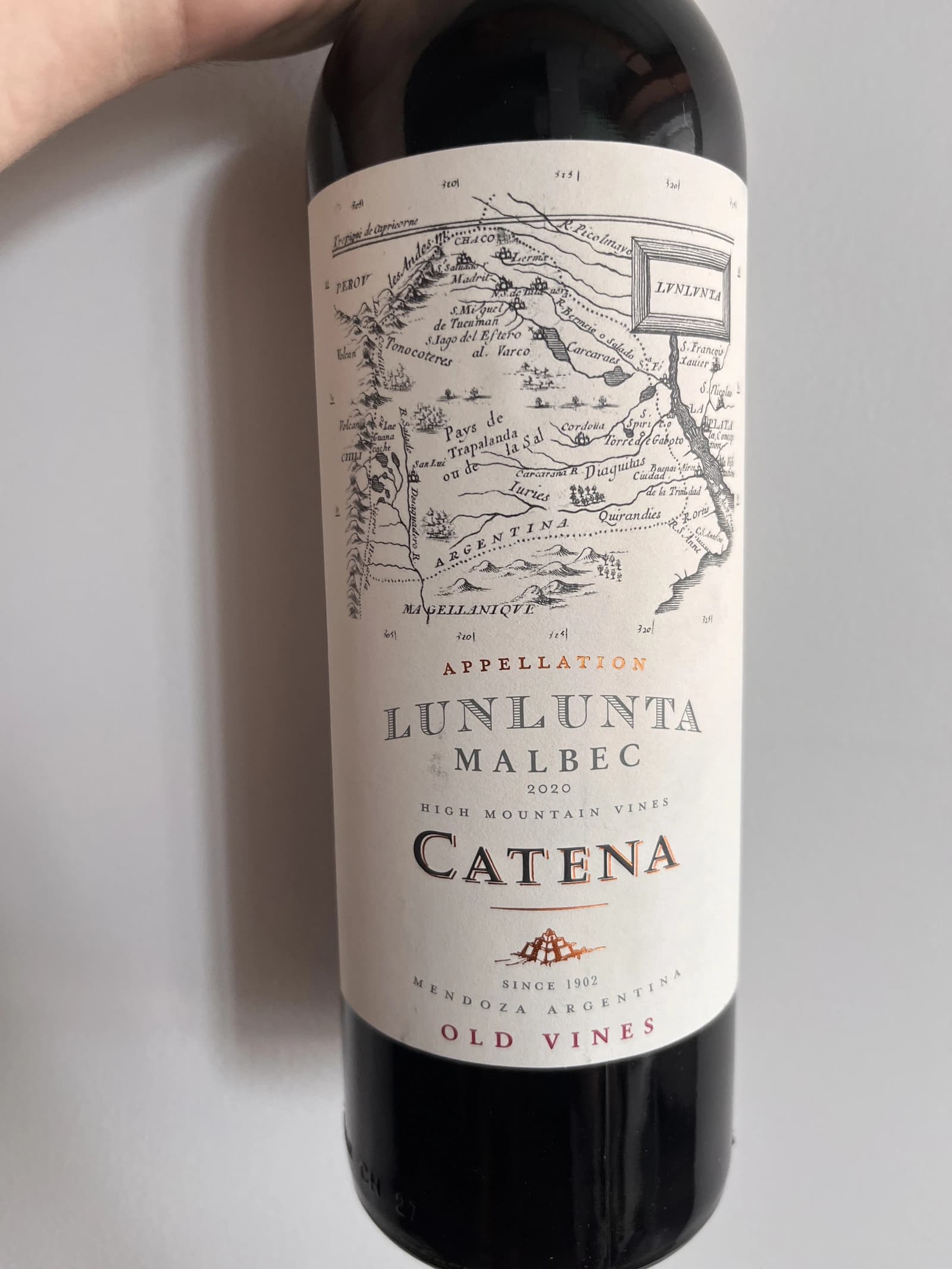 Bodega Catena Zapata Appellation Lunlunta Malbec 2020