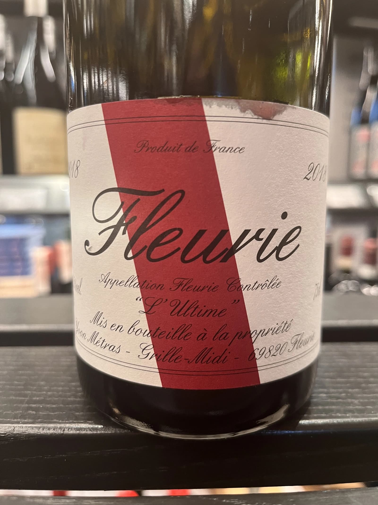 Yvon Métras Fleurie L'Ultime 2018