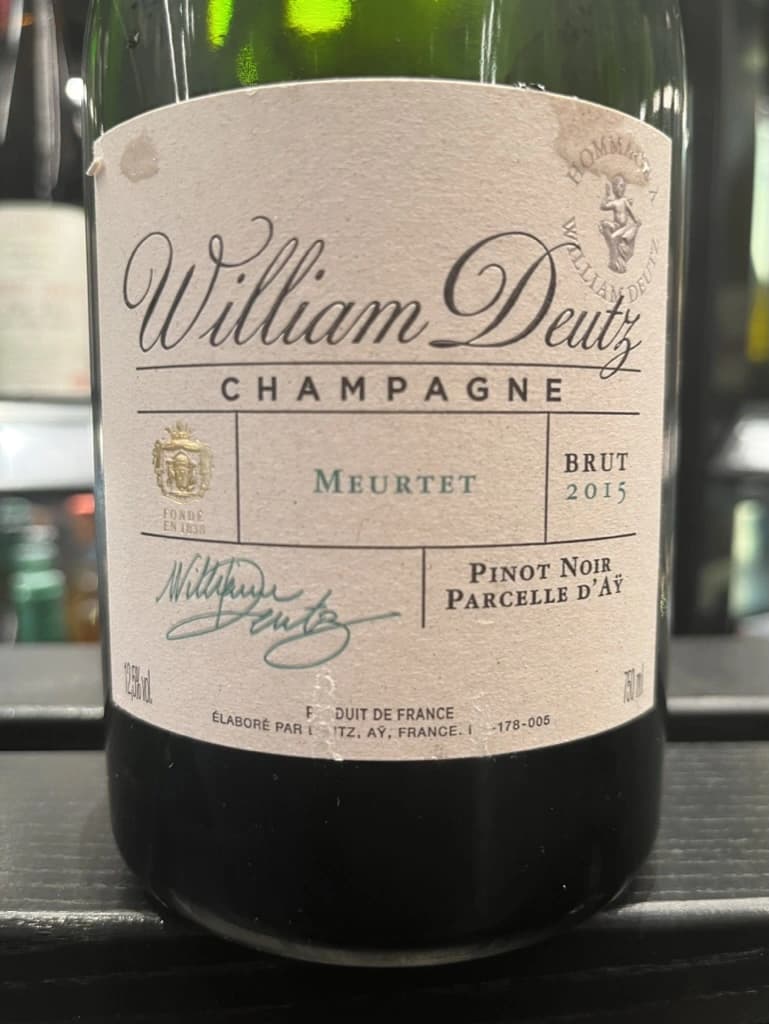 Deutz Brut Blanc de Noir Parcelle d'Aÿ Meurtet William Deutz 2015