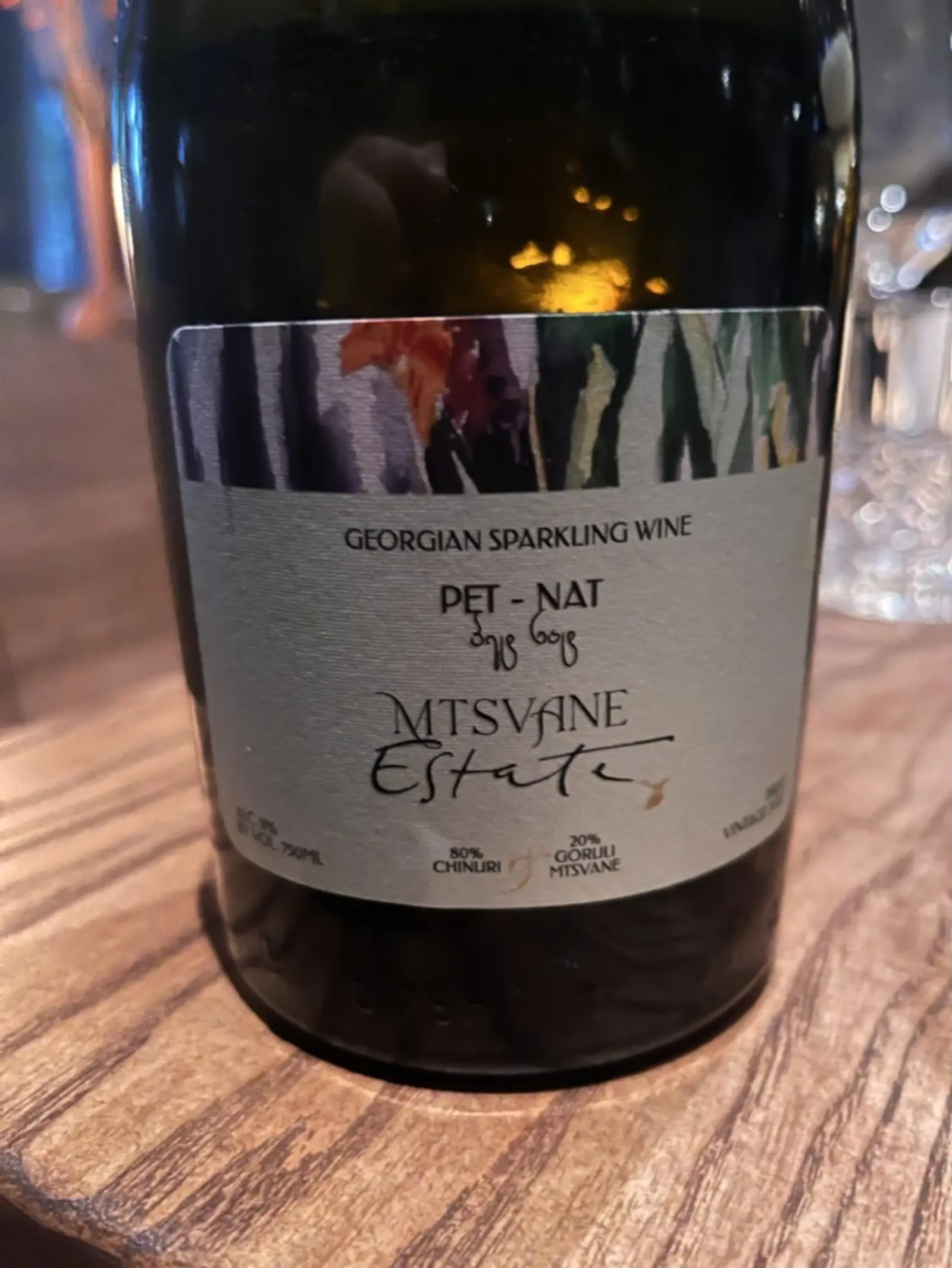 Mtsvane Estate Pet-Nat Brut Chinuri - Goruli Mtsvane 2022
