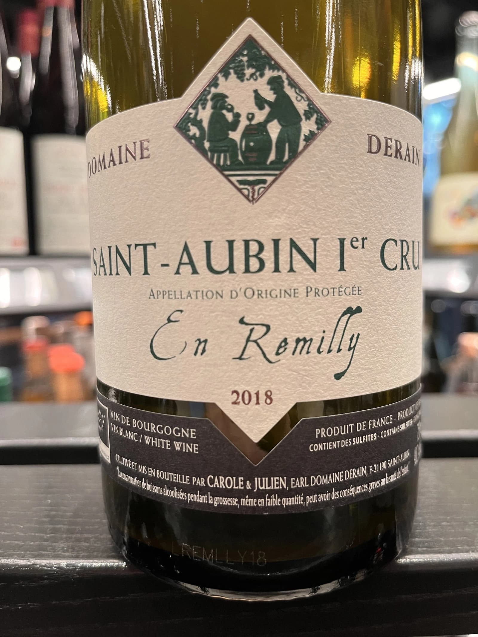 Domaine Derain Saint-Aubin 1er Cru En Remilly 2018