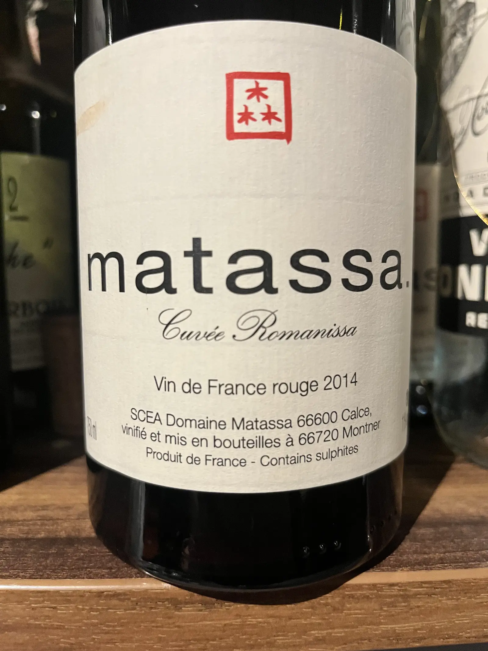 Matassa Cuvée Romanissa 2014