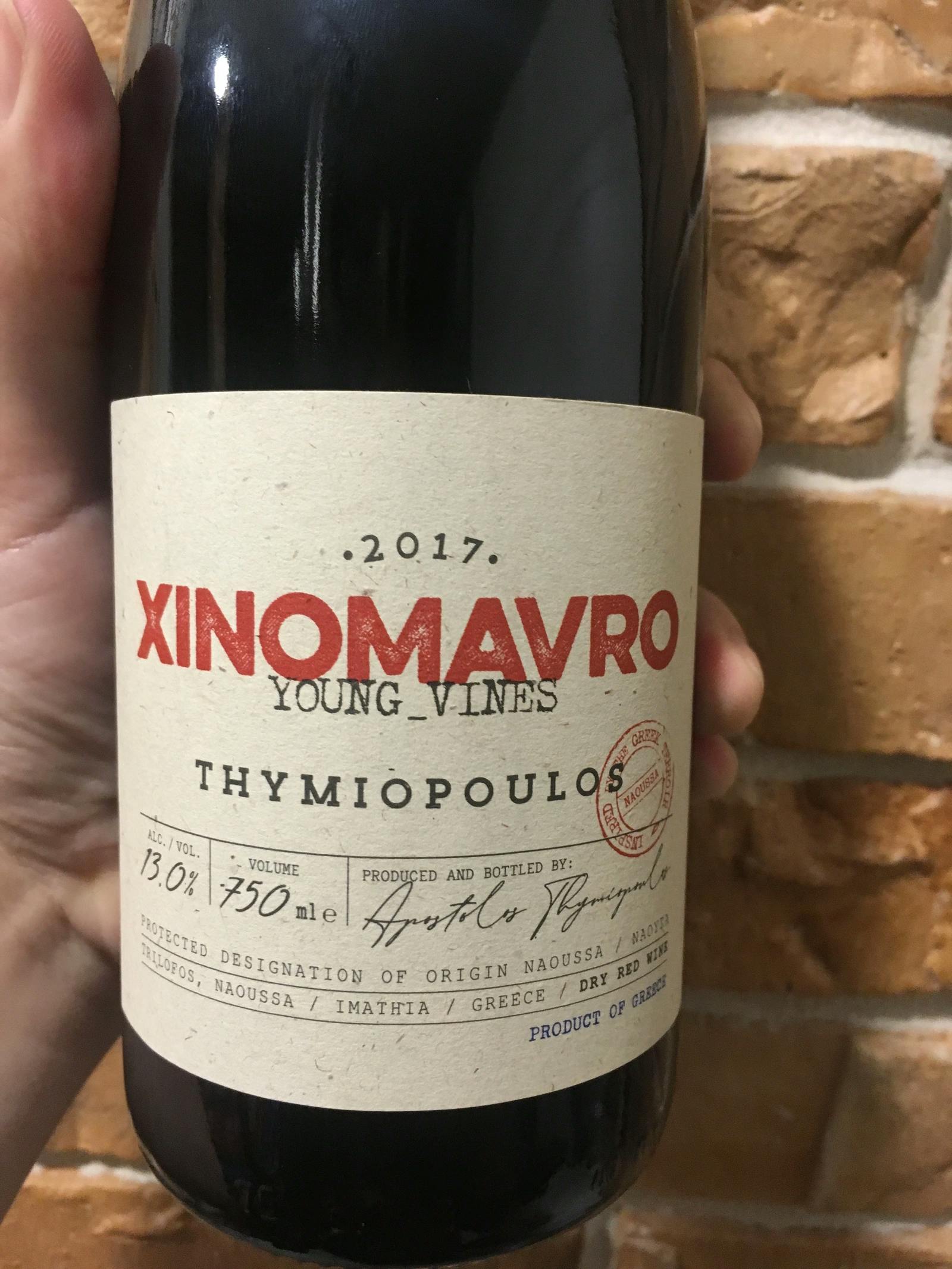 Thymiopoulos Xinomavro Young Vines 2017