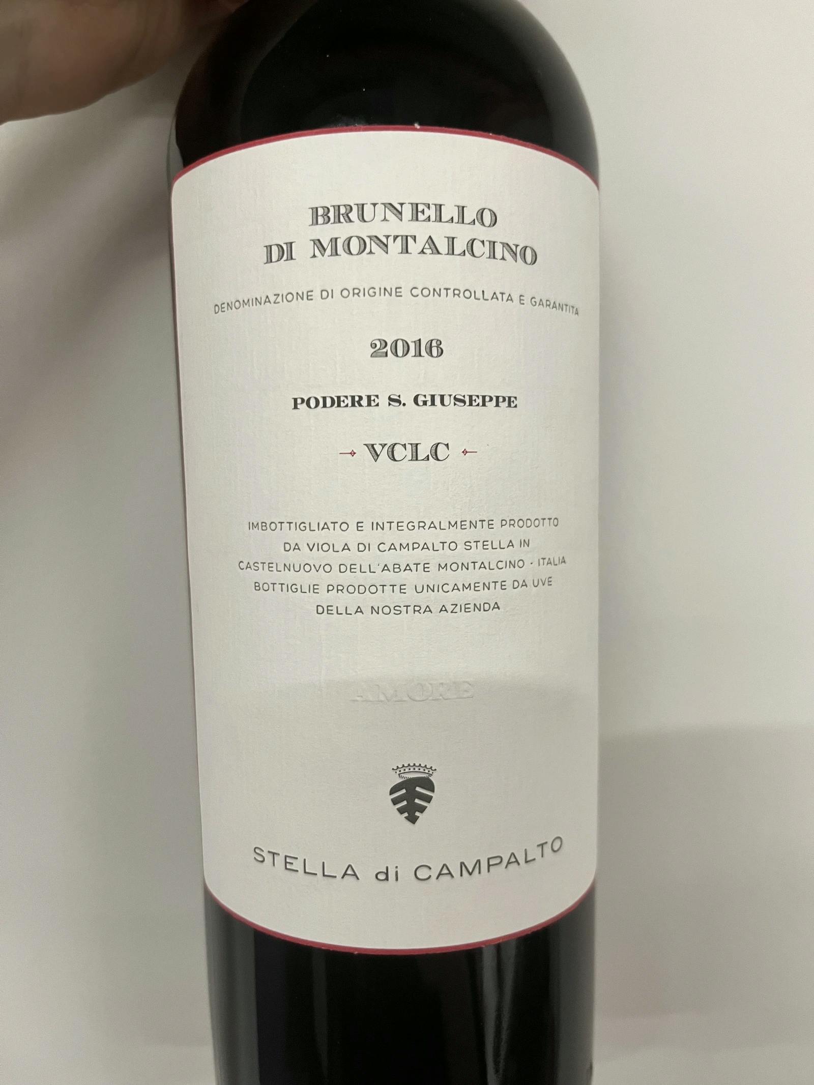 Stella di Campalto Brunello di Montalcino VCLC 2016