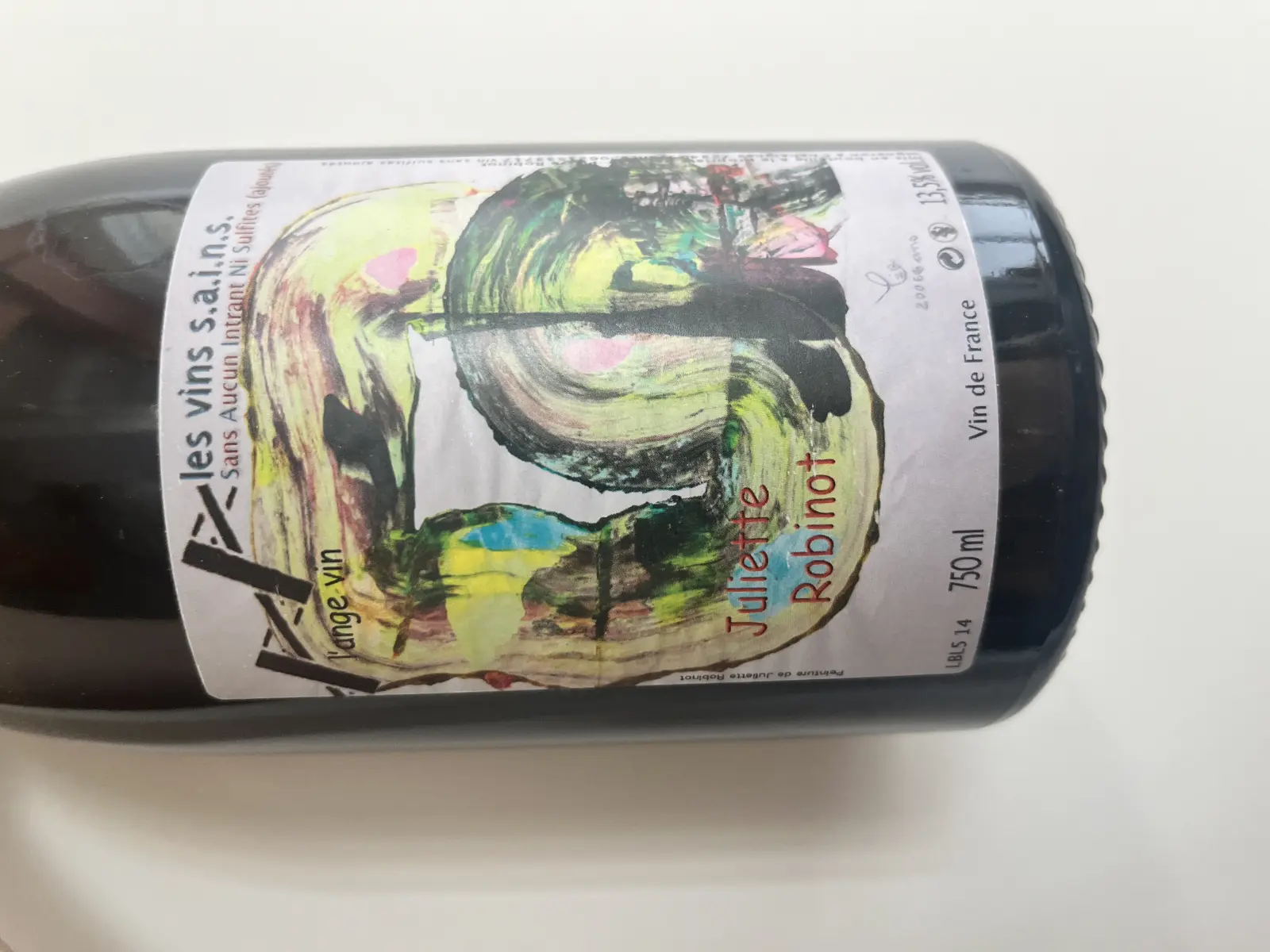 Jean-Pierre Robinot l'ange vin Juliette 2014