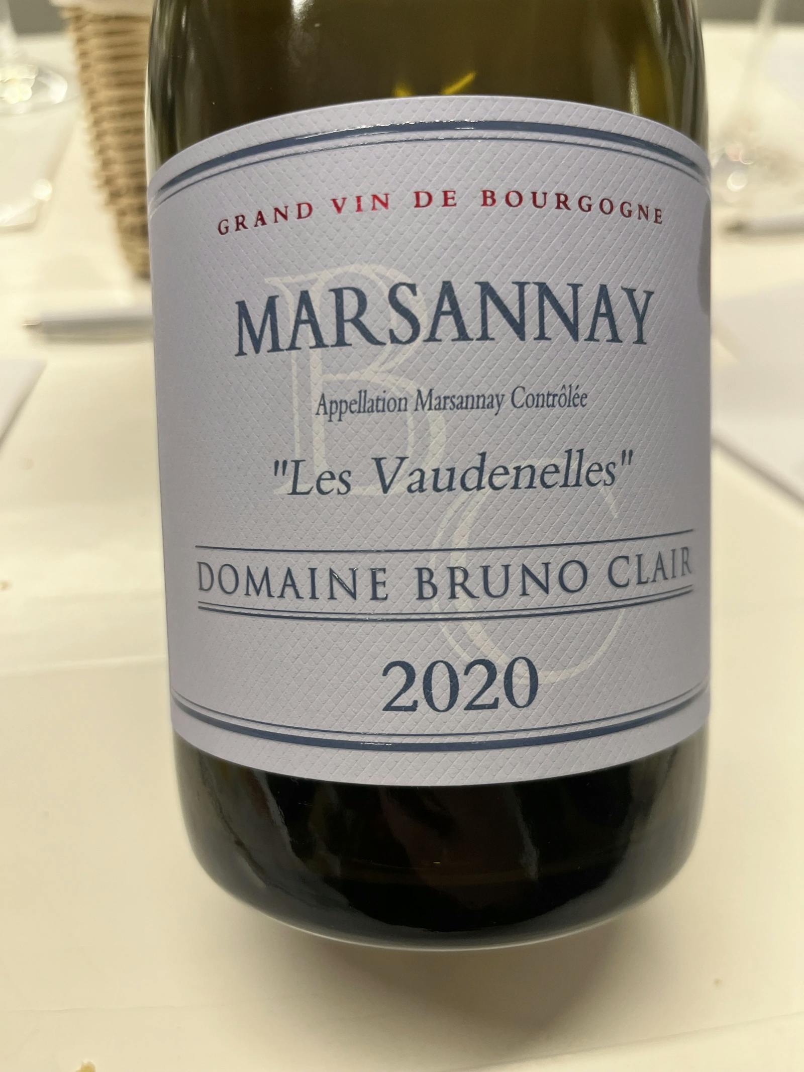 Domaine Bruno Clair Marsannay Les Vaudenelles 2020