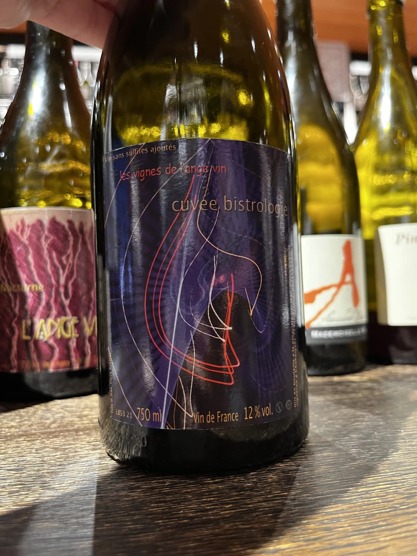 Jean-Pierre Robinot les vignes de l'ange vin cuvée bistrologie 2021