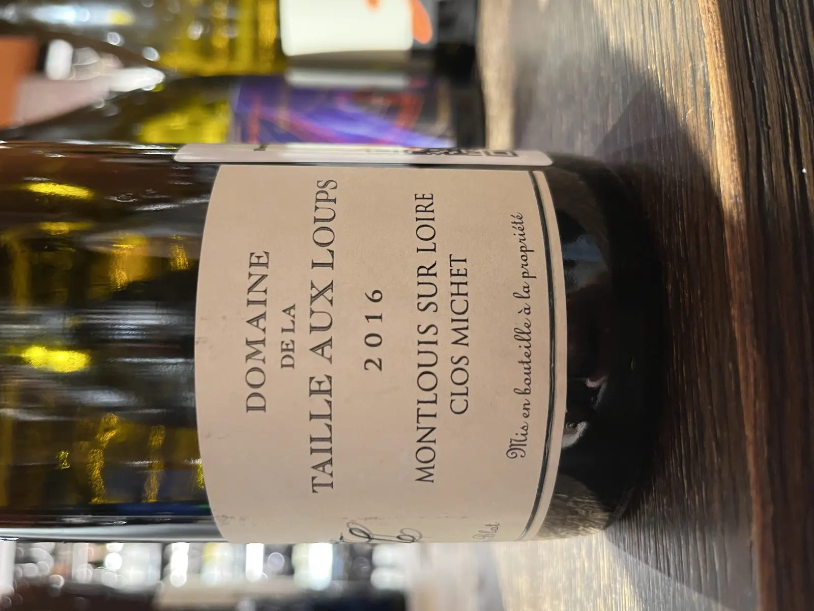 Domaine de la Taille Aux Loups Montlouis sur Loire Clos Michet 2016