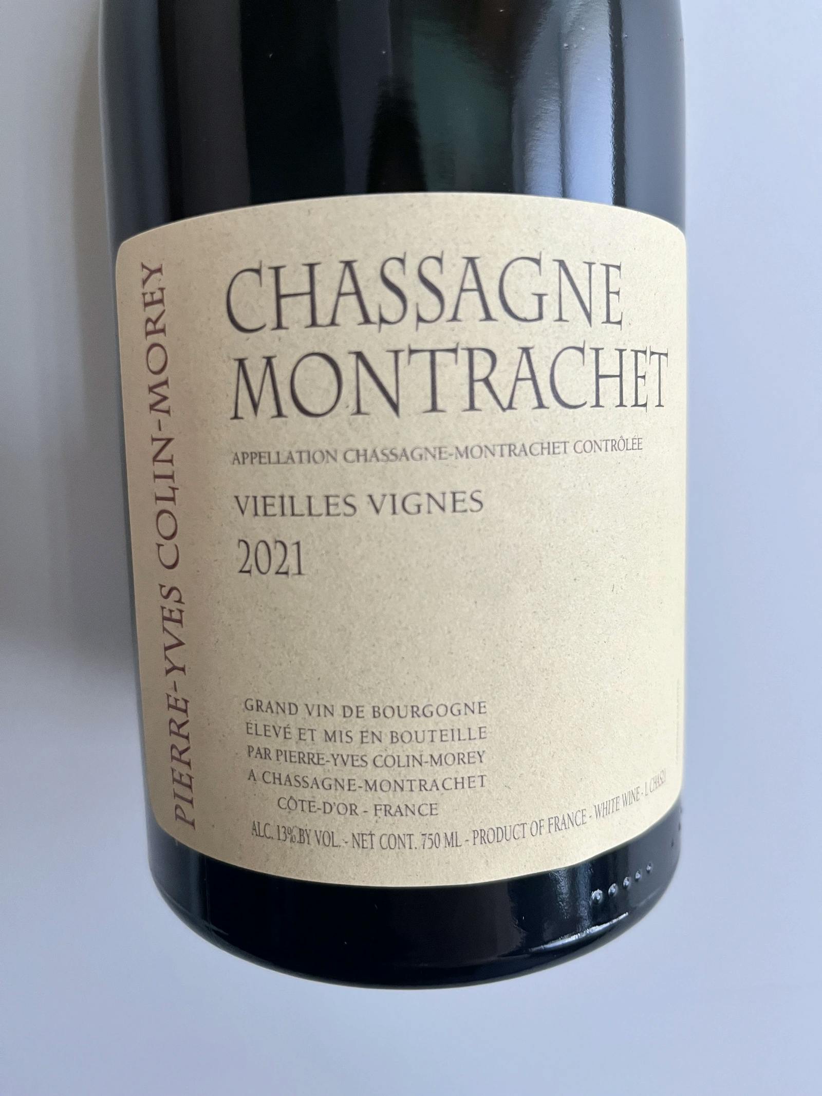 Pierre-Yves Colin-Morey Chassagne Montrachet Vielles Vignes 2021