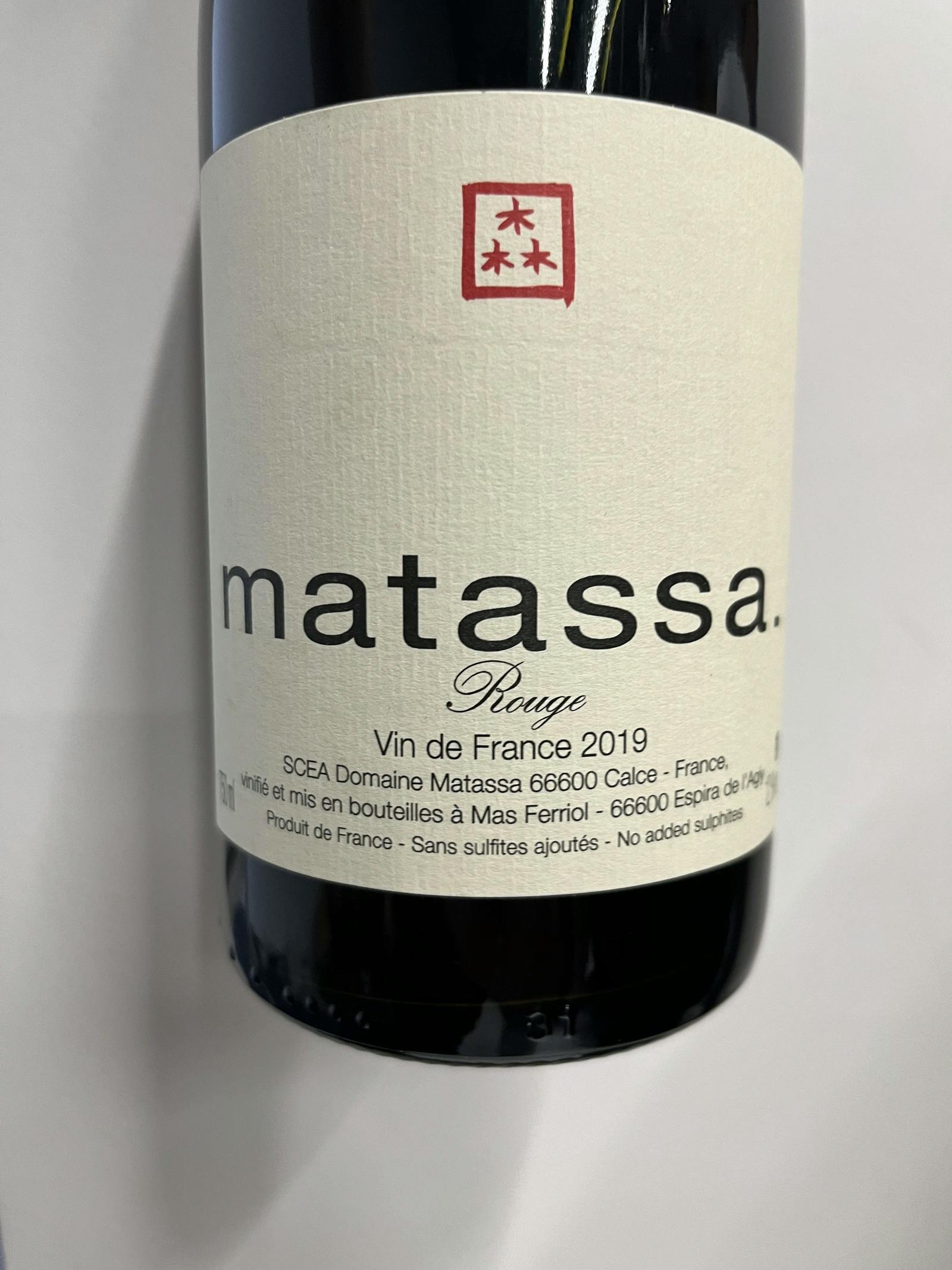 Matassa Rouge 2019