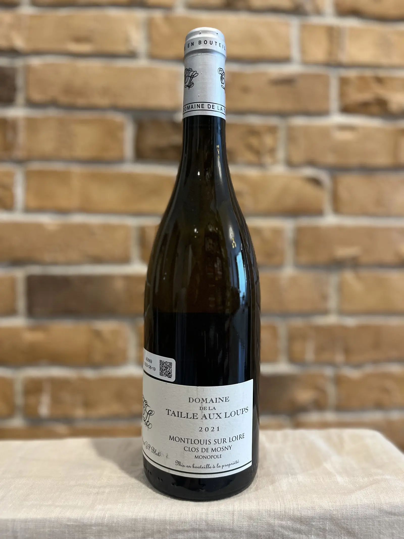 Domaine de la Taille Aux Loups Montlouis Sur Loire Clos de Mosny Monopole 2021