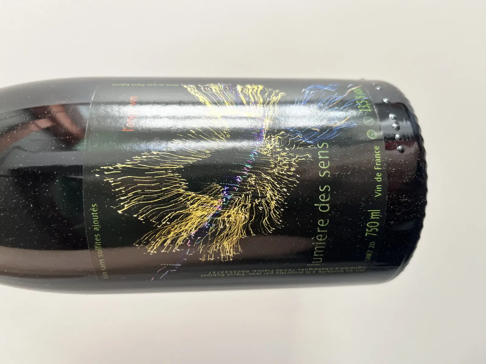 Jean-Pierre Robinot l'ange vin lumière des sens 2020