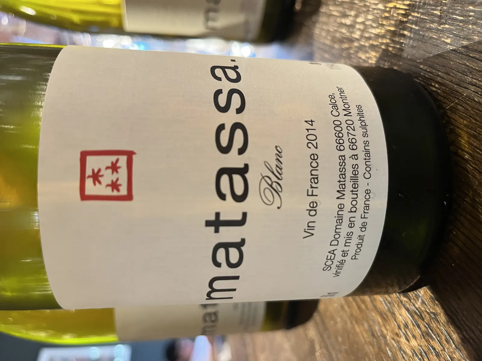 Matassa Blanc 2014