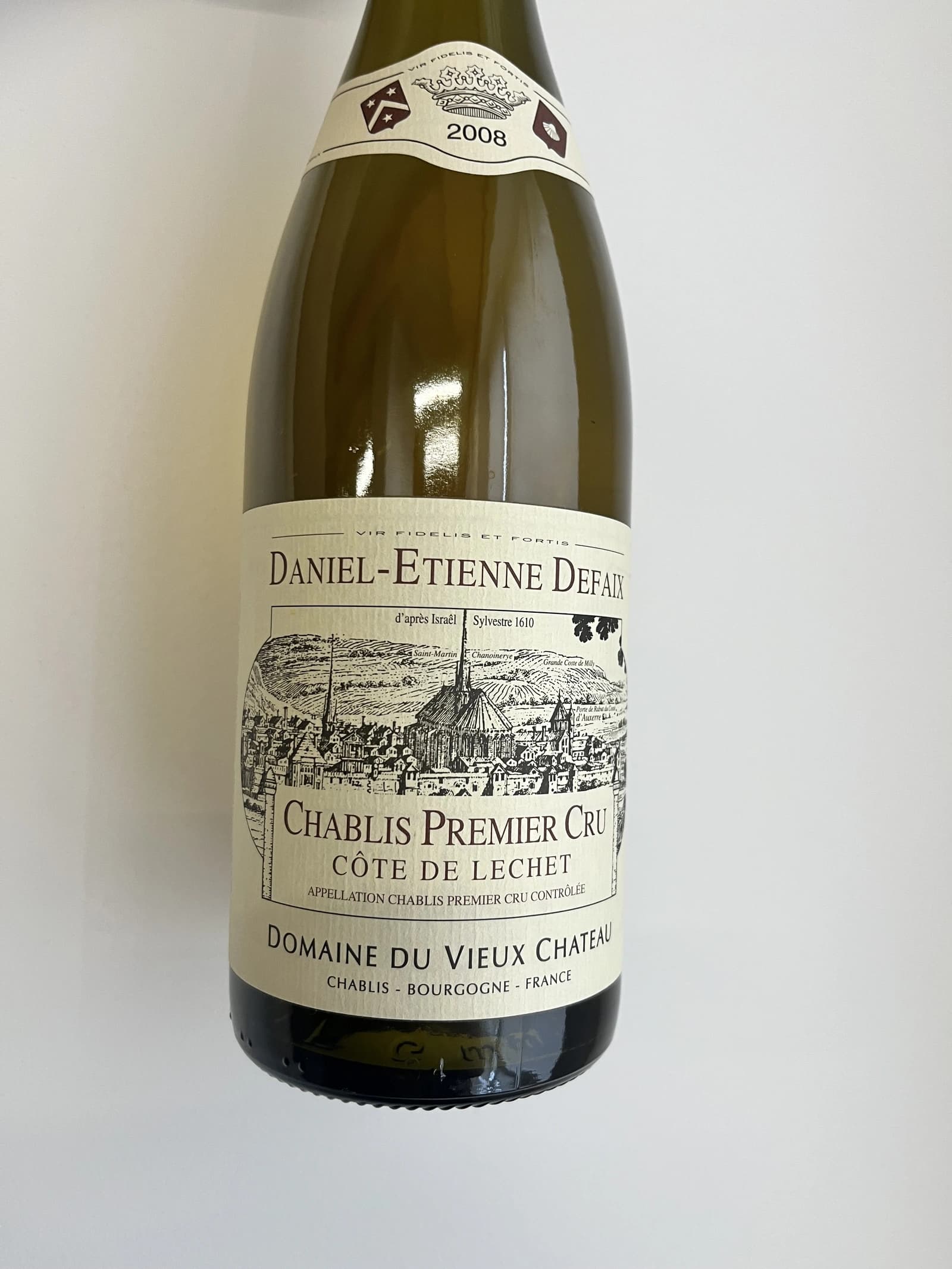 Domaine Daniel-Etienne Defaix Chablis 1er Cru Côte de Lechet 2008
