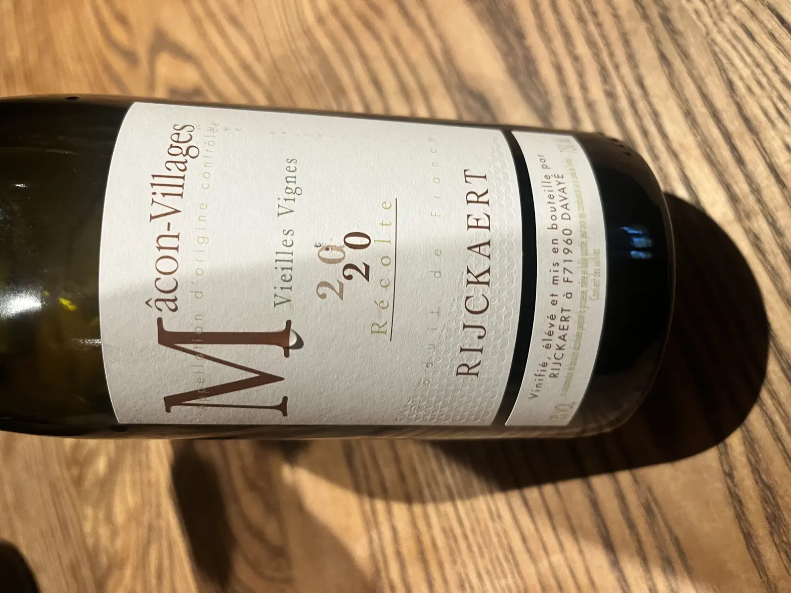 Rijckaert Mâcon-Villages Vieilles Vignes 2020