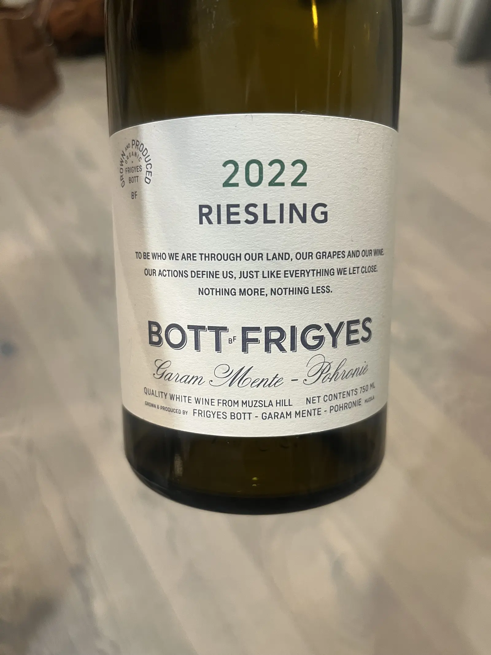 Bott Frigyes Riesling 2022