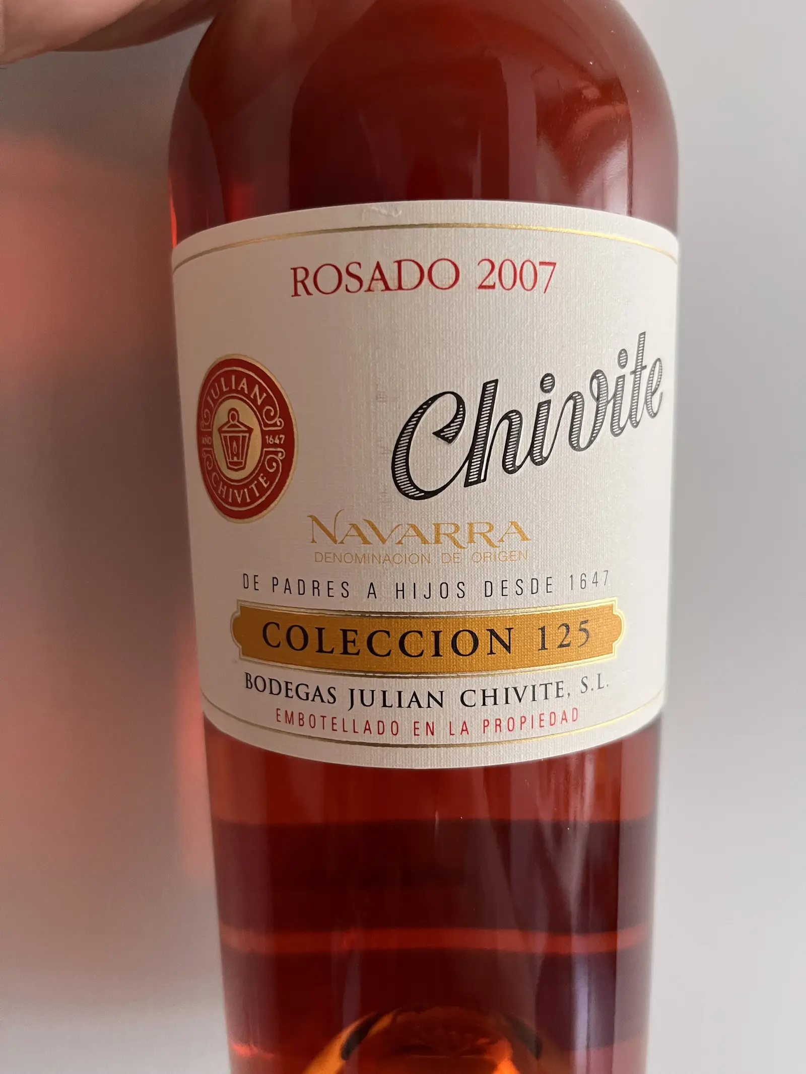 Chivite Coleccion 125 Rosado 2007