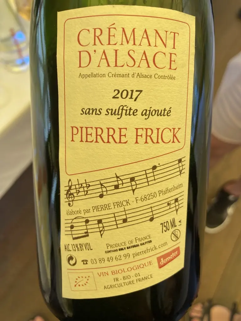 Pierre Frick Cremant d'Alsace 2017