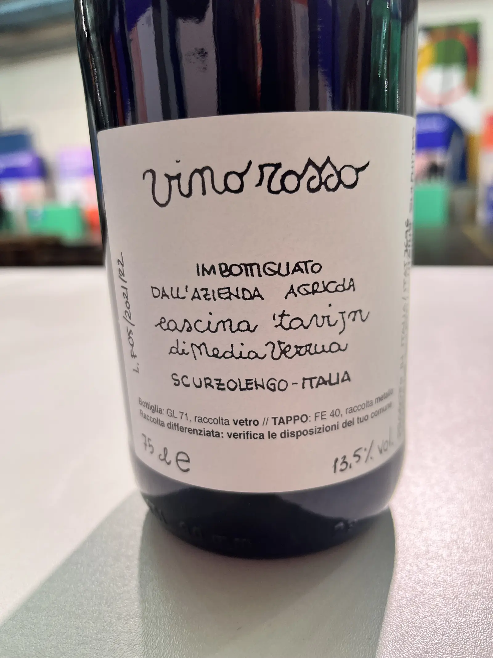 Cascina Tavijn Vino Rosso 2021
