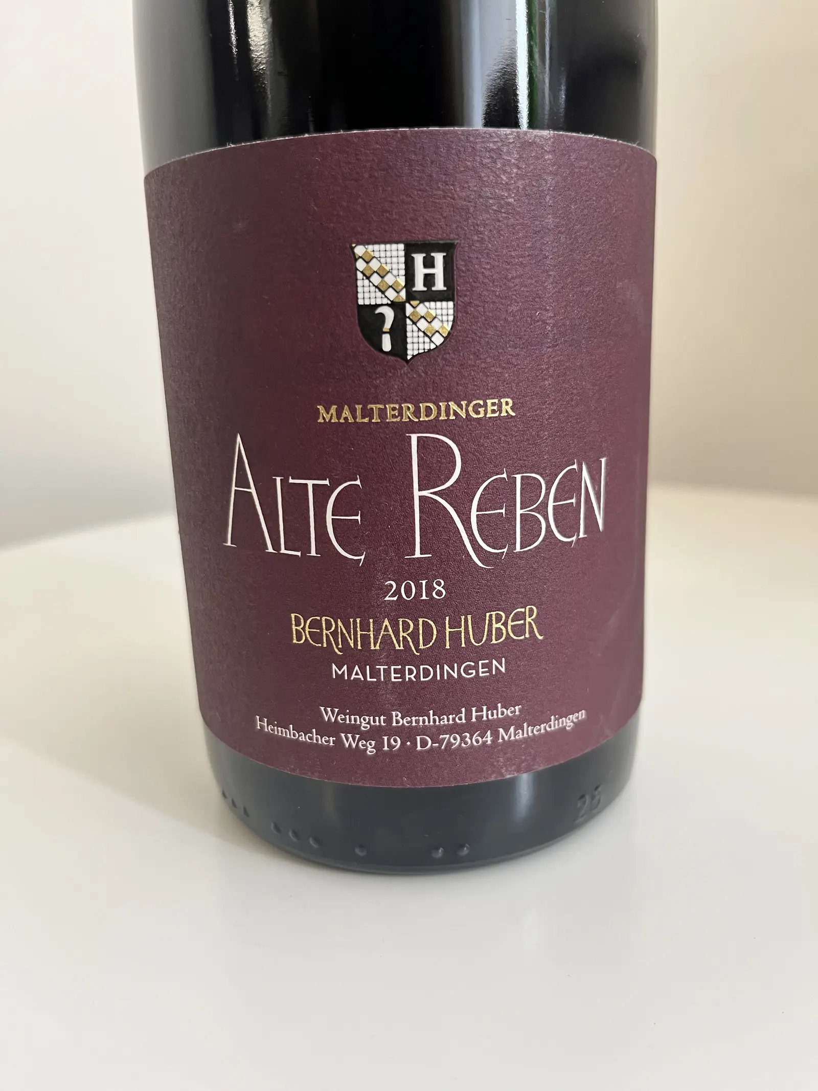 Bernhard Huber Malterdinger Alte Reben 2018