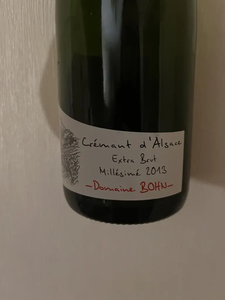 Domaine Bohn Crémant d'Alsace Extra Brut 2013