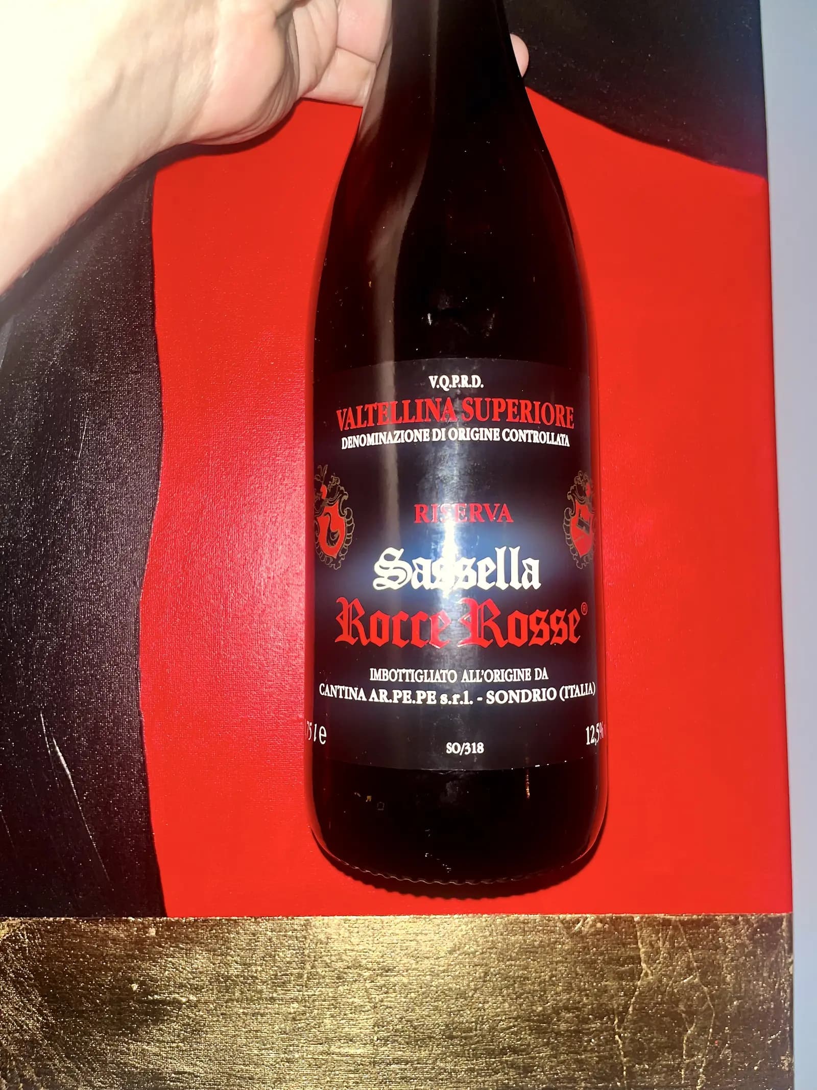 Arpepe Sassella Rocce Rosse Valtellina Superiore Riserva 1996