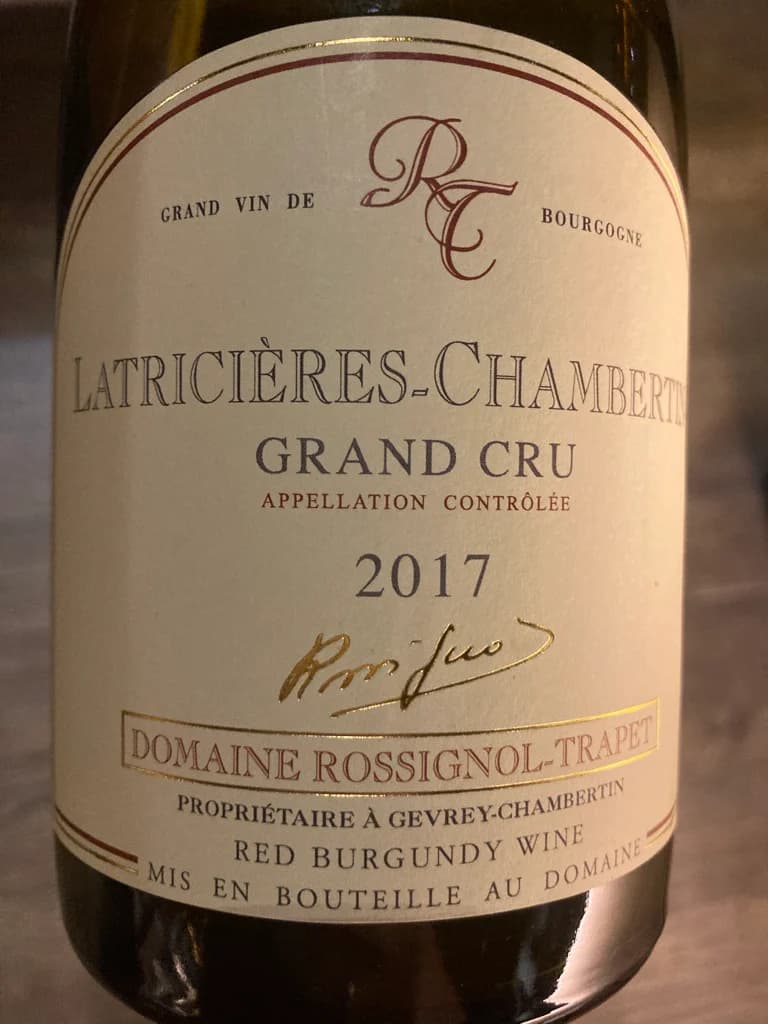 Domaine Rossignol-Trapet Latricières-Chambertin 2017