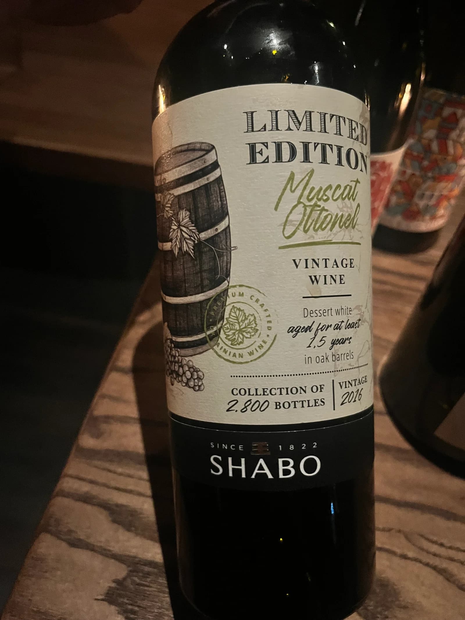 Shabo Muscat Ottonel Limited Edition 2016