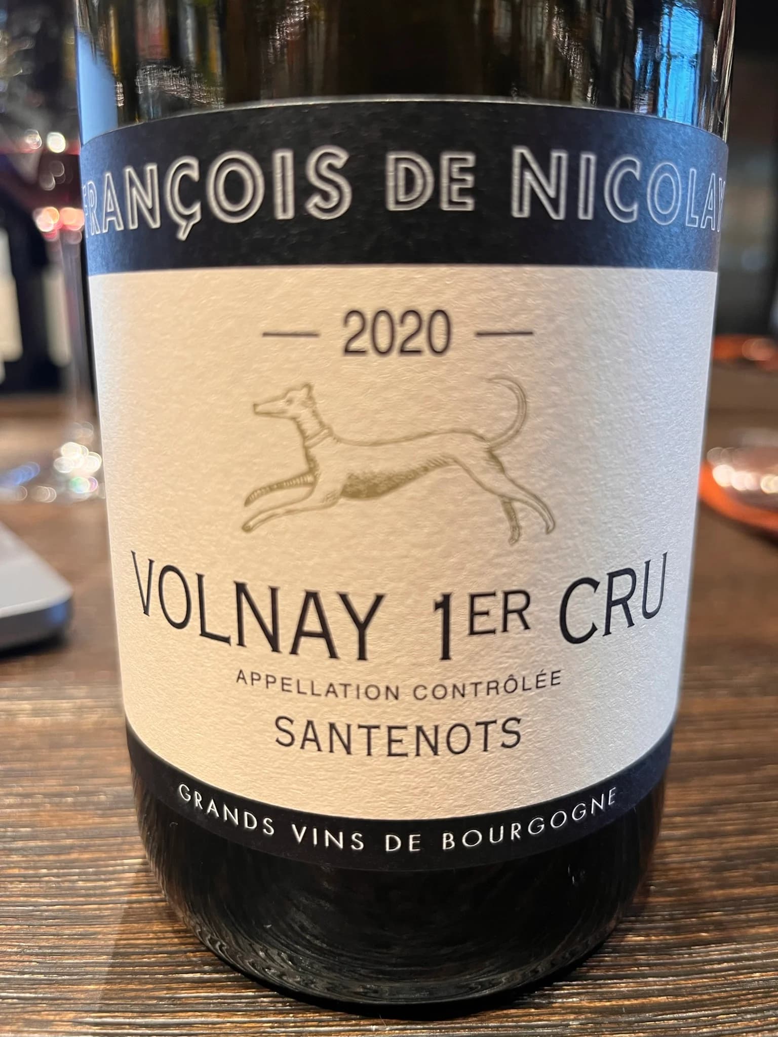 François de Nicolay Volnay 1er Cru Santenots 2020