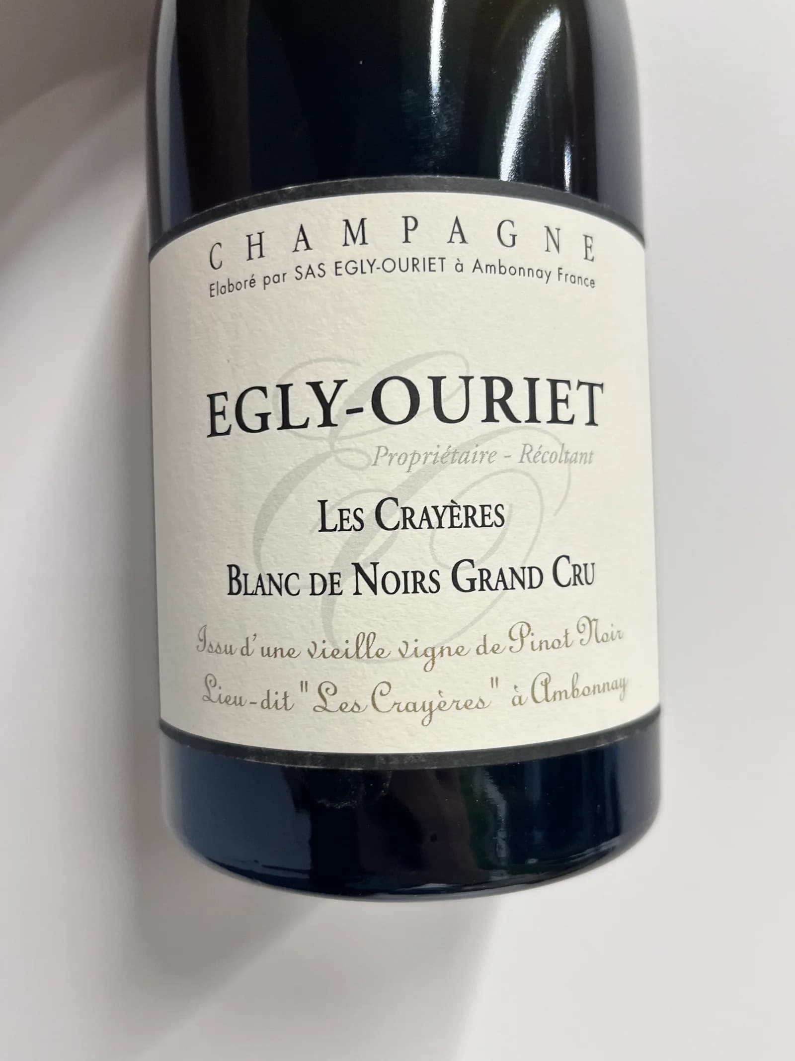 Egly-Ouriet Les Crayères Blanc de Noirs Grand Cru (d2023)