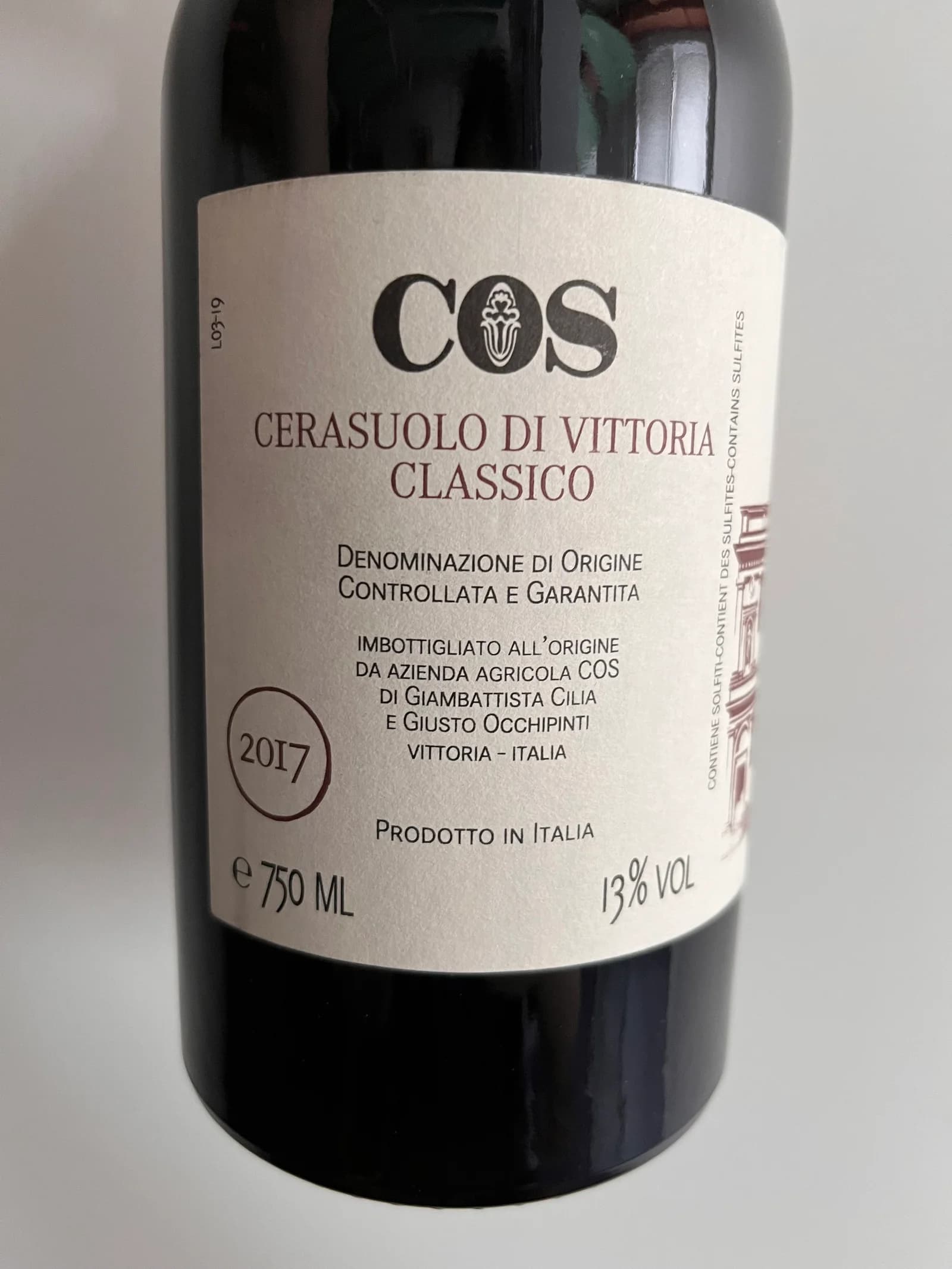 COS Cerasuolo di Vittoria Classico 2017