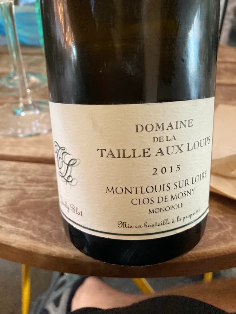 Domaine de la Taille Aux Loups Montlouis sur Loire Clos de Mosny Monopole 2015